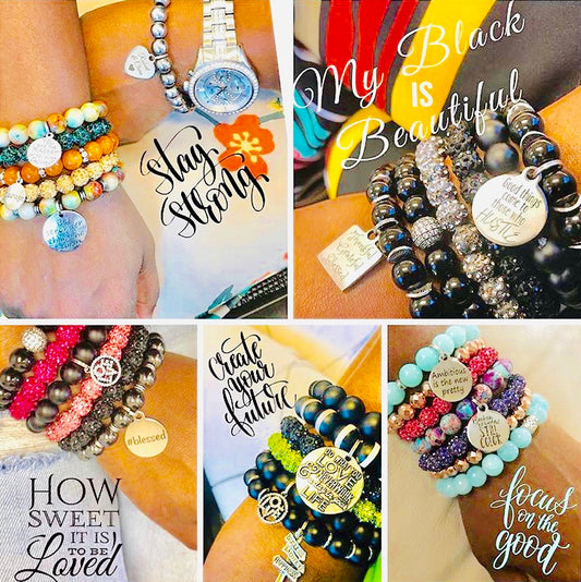 How to stack your beaded bracelets!